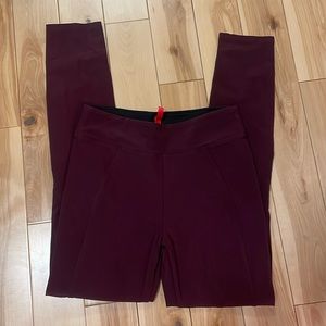 Spanx maroon leggings